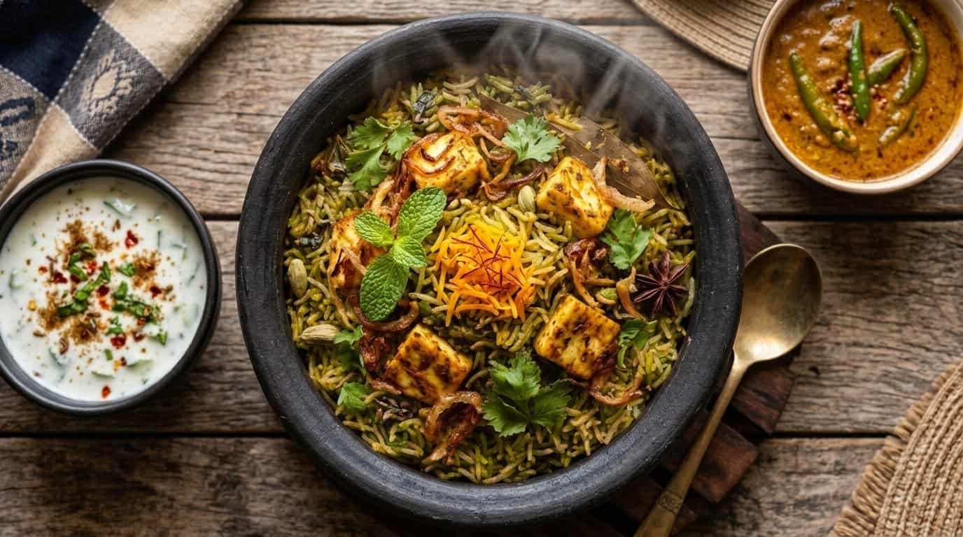 Searching veg biryani near me? Pepper Fry, Mississauga serves 4 fresh vegetarian biryanis. Dine-in, takeout & delivery near Square One. Order today!